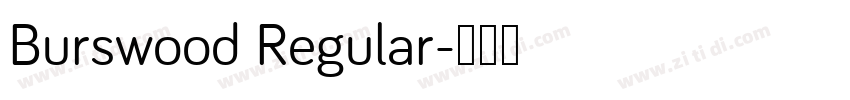 Burswood Regular字体转换